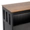 Flash Furniture Mayfield 40in. Buffet and Sideboard w/Dbl Door Storage Cabinet and Open Storage Shelf, Blk w/Walnut NAN-F-HY-B23108-BLWAL-GG - alternate 4